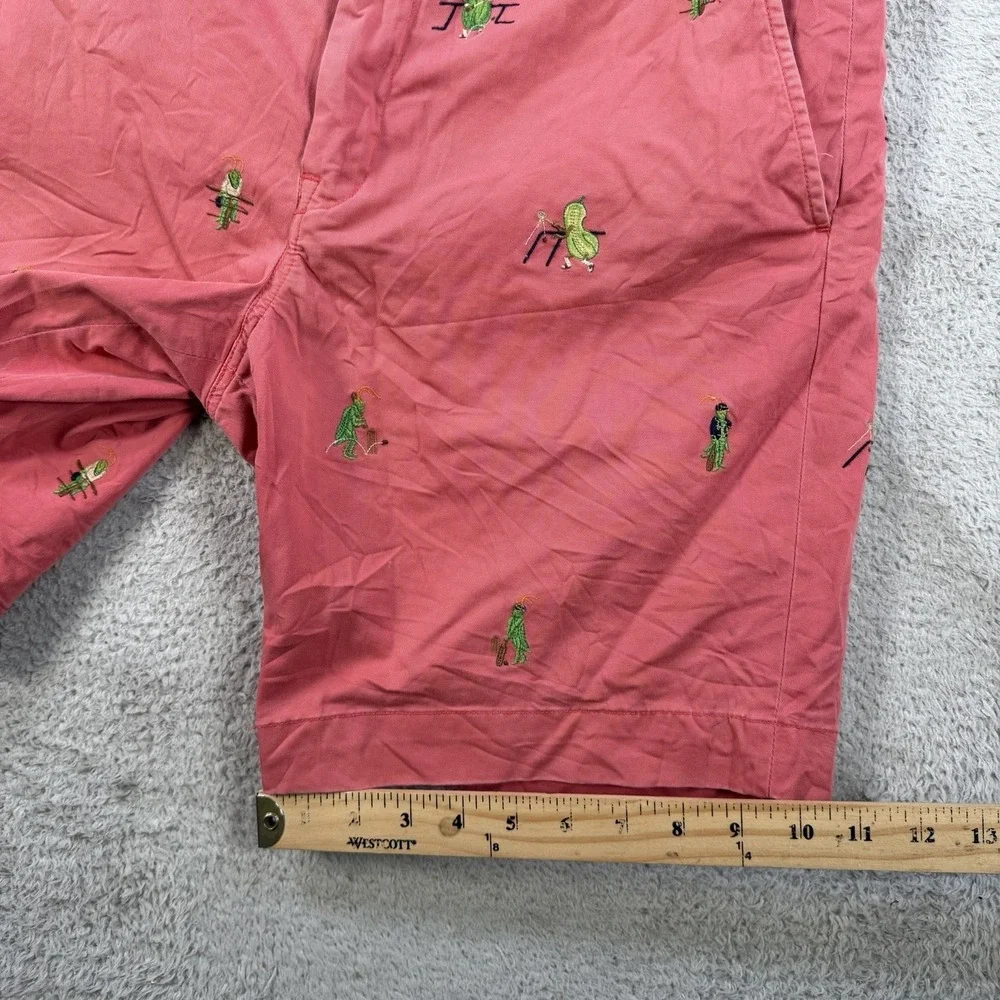 Polo Ralph Lauren Shorts Mens 32 Pink Embroidered Cricket Squash Chino Pony